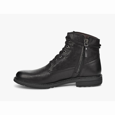 Botas UGG Morrison Lace-Up Homem Pretas | PT-XTGLU